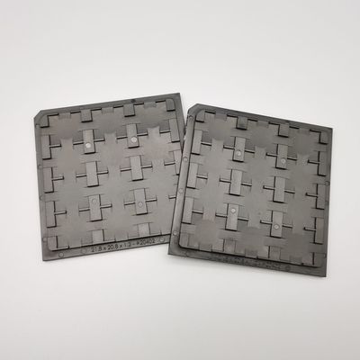 satın al Siyah Plastik Waffle Paket Tepsisi ESD 12PCS Yüksek Sıcaklık Tepsisi online manufacture