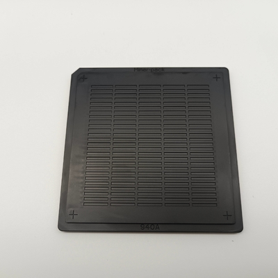 İyi bir fiyat. Gofret Kalıp Siyah 4 İnç ESD Mikro IC Chips için Waffle Paketi Tepsisi çevrimiçi