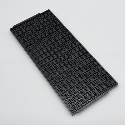 İyi bir fiyat. Özelleştirilmiş Standart JEDEC Tepsi  Matris Tepsiler Cep Boyutu 9.9*6*1.57mm Siyah ESD MPPO Malzeme Tepsi çevrimiçi