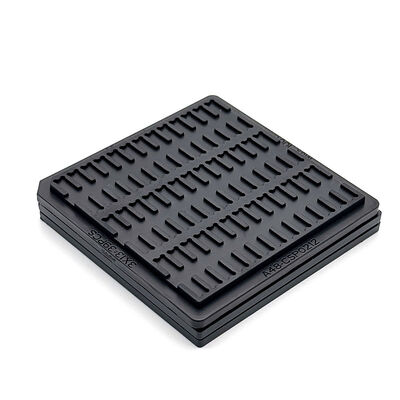 İyi bir fiyat. Yeniden Kullanılabilir ESD-Güvenli Waffle Paket Çip Tepsileri, Yarı İletken Entegre Devre Koruması İçin Özelleştirilebilir Boşluk Boyutuyla çevrimiçi
