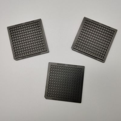 2 inç kare taşınabilir siyah plastik IC chip tepsisi IC cihazları için