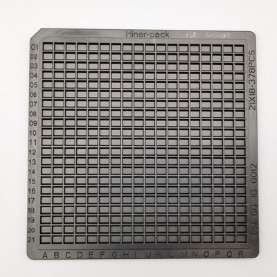 İyi bir fiyat. Enjeksiyon Kalıplama Waffle Tabak Paketleme Siyah ESD Yüklenebilir çevrimiçi